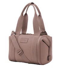 DAGNE DOVER Landon Small Carryall Bag & Pouch Dune Neoprene Tablet Pocket