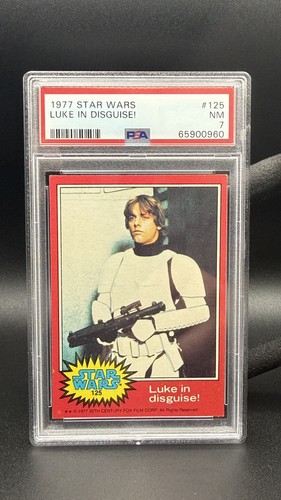 1977 Topps Star Wars #125 Luke in disguise! — PSA 7