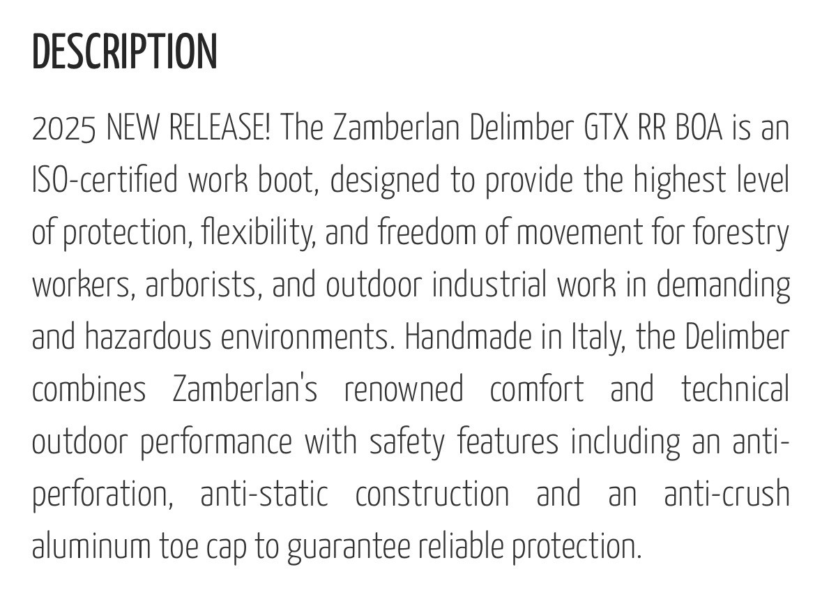 Zamberlan 5013 Delimber GTX RR BOA HYDROBLOC GORE-TEX RECCO Vibram Black Men 11