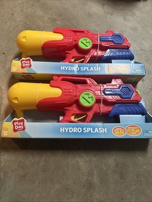 Play Day 30ft Hydro Splash Water Blaster Water Soaker Action Pump 71 Oz ...