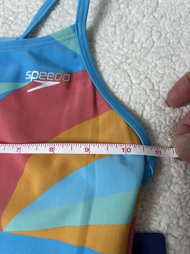 Speedo Youth 1 Pc Swimsuit UPF 50+ Chlorine Resistant Silicone Gripper XS 5/6 - Picture 2 of 11