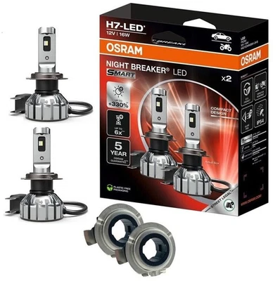 OSRAM NIGHT BREAKER H7 LED 330% Set für VW Golf 7 Facelift 2017- mit Adapter - Bild 1 von 4