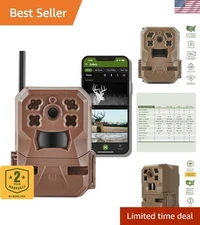 Edge Cellular Trail Camera - 720p HD, Built-in Cloud Storage & 80ft Night Vision