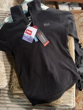 Helly Hansen Polartec Micro Fleece 1/2 Zip Pullover Sweater Black Men's SP