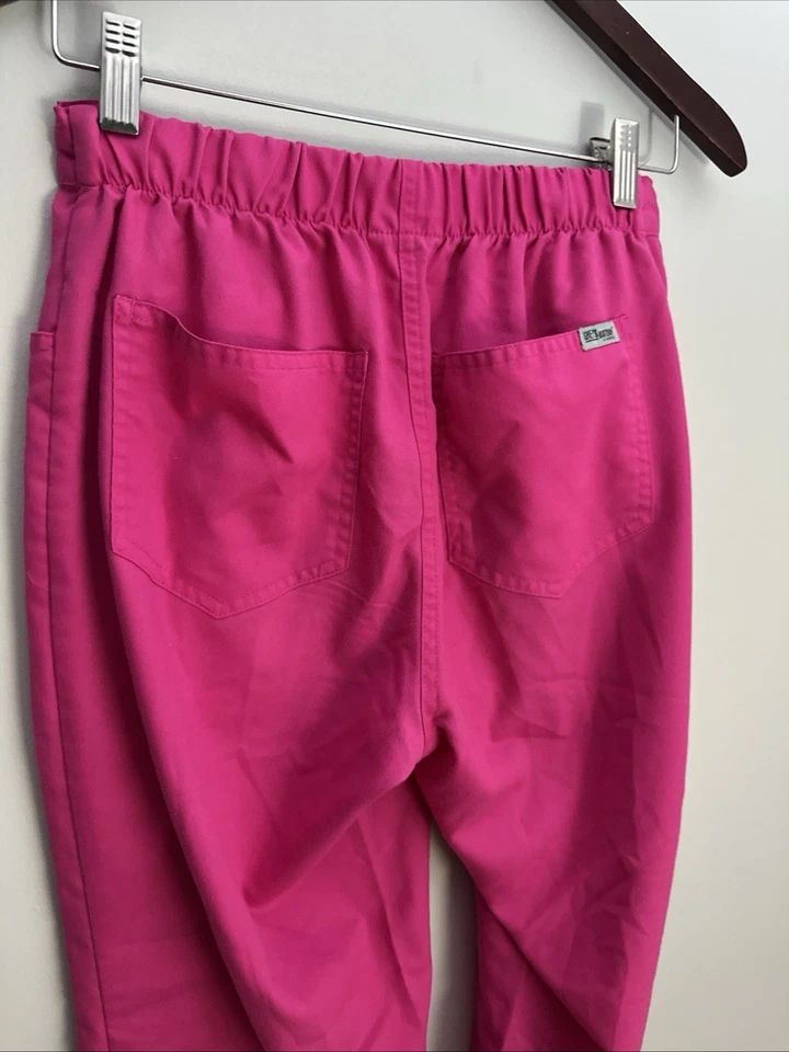 Greys Anatomy Barco 女式磨砂裤粉色口袋领带 S 码 — 第 3/4 张图片