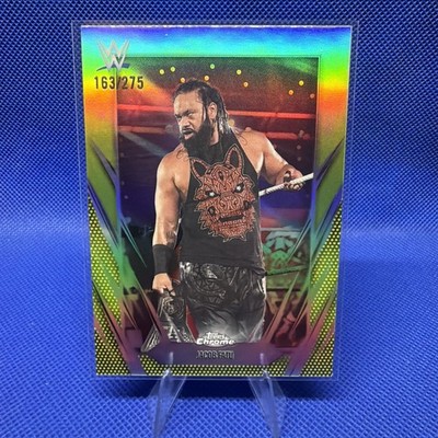 2026 TOPPS WWE CHROME JACOB FATU GREEN REFRACTOR /275 #55 B84