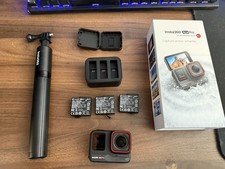Insta360 Ace Pro Action Camera - 3 Batteries & Charger - Tripod /Selfie Stick
