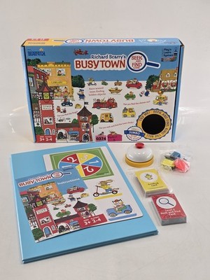 Richard Scarry's Busytown Seek and Find Game Educational Preschool Board Game