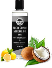 3Oz Food Grade Mineral Oil for Wood Cutting Board and Wooden Cooking Utensils, W