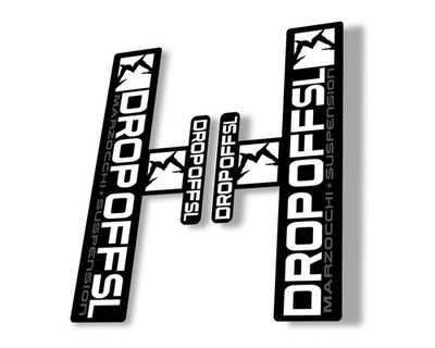 Marzocchi Drop Off SL Suspension Sticker Decal Kit Adhesive White