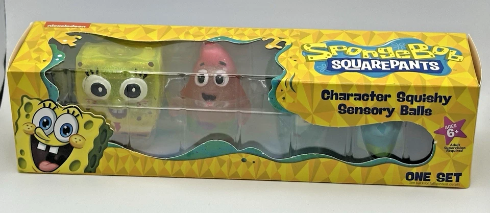 Bob Esponja Pantalones Cuadrados Bolas Sensoriales Blandas Bob Esponja, Calamardo, Patrick, Gary Foto 3 de 4