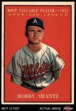 1961 Topps #473 Bobby Shantz Most Valuable Player Athletics 5 - EX