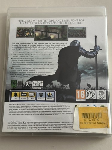 History: Great Battles Medievel (Sony PlayStation 3, 2010) - Foto 2 di 3
