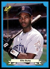 Ellis Burks 1988 Classic Blue #229 Red Sox MLB READ FREE SHIPPING AutographDen