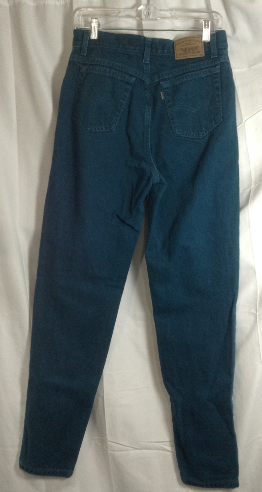 Levi's Women's SZ 11 900 Series Silver Tab Jeans Teal Green 100percent Cotton US Made image 5