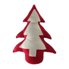 Northlight 15" Red Neutral Christmas Tree Weighted Base Tabletop Decor