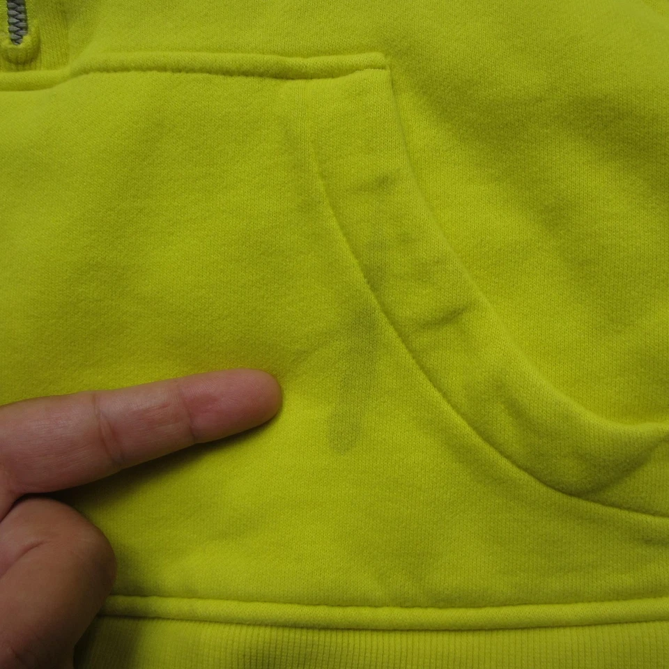 Pulôver feminino Lululemon mergulho cropped M amarelo meio zíper bolso gola alta - Imagem 4 de 4