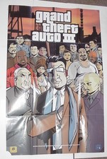 Grand Theft Auto III 3 Poster / Map Liberty City