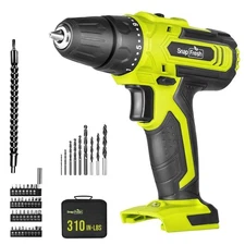 Cordless Drill, 20V Power Drill Set with 2 Variable Speed, 21+1 Torque Settin...