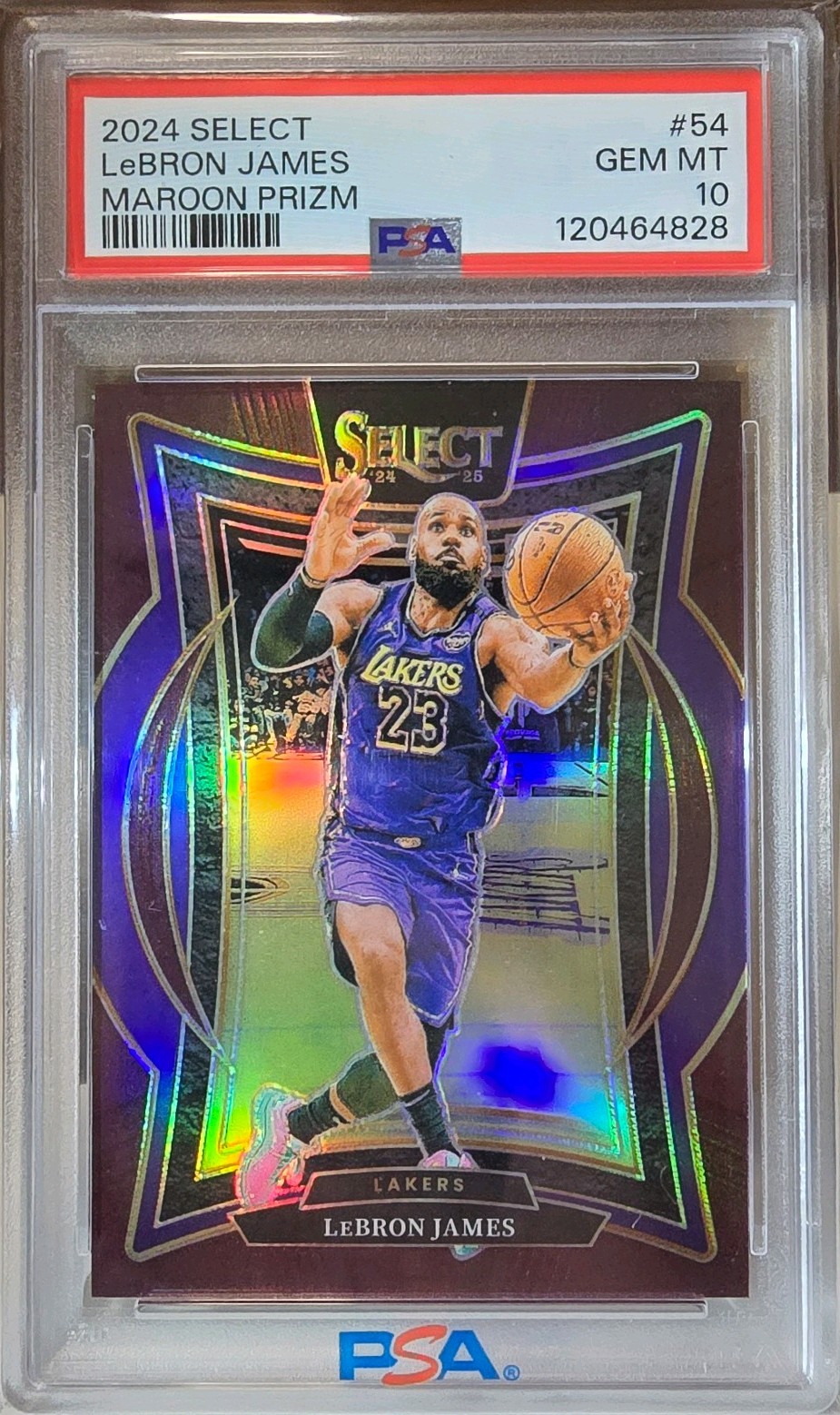 2024-25 Panini Select - Concourse LeBron James #54 Maroon Prizm /175