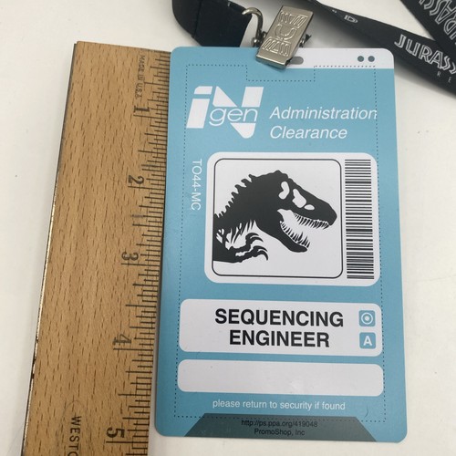 Jurassic World Rebirth InGen ID Badge & Lanyard AMC Dolby Fan Event Limited 2025 - Picture 4 of 11