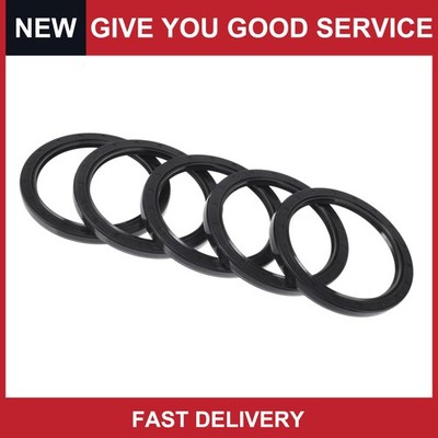 Oil Seal Seal Ring Rotary Shaft Seal NBR Rubber 80x100x10mm Black 5Pcs