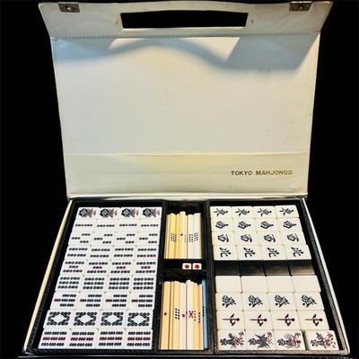 Mahjong Fliesen schwarz Mahjong Set ec