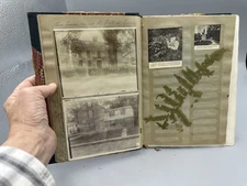 1899 PHOTO Album Scrapbook CONCORD MA Mount Washington WRIGHT TAVERN History