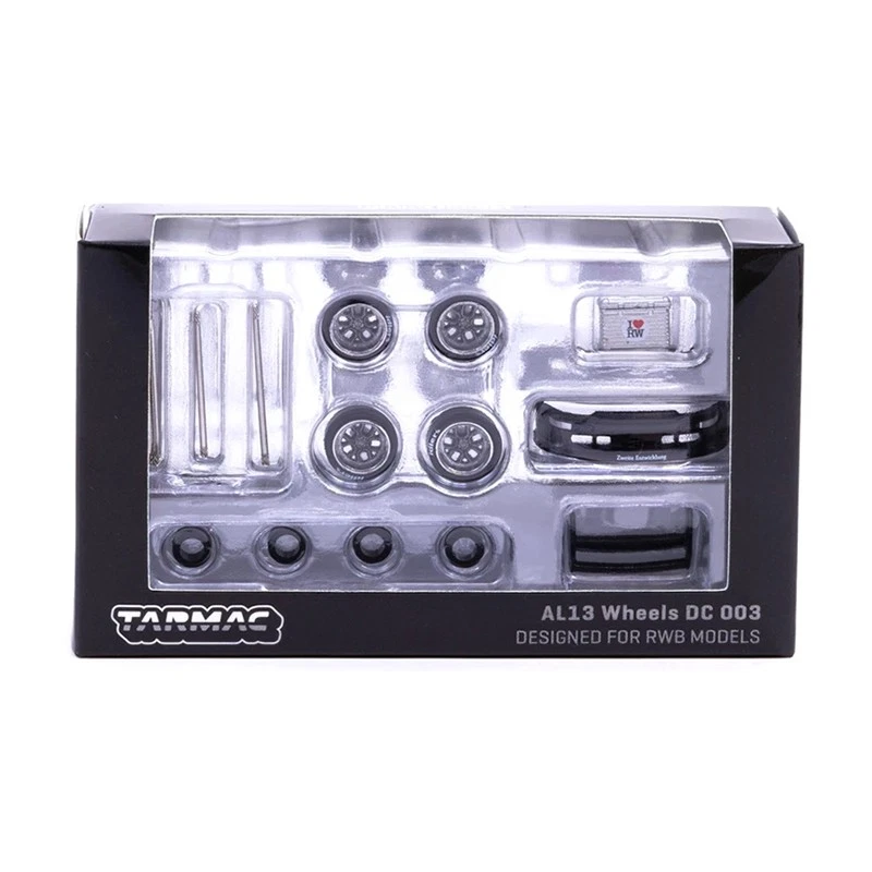 Tarmac Tuning Teile für RWB Models Reifen Räder Spoiler 1:64 - Bild 3 von 3