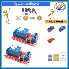 2pcs 5V One Channel Relay Module Switch with Opto Isolation and High Low Trigger