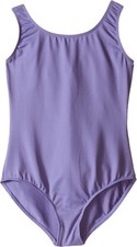 Bloch Dance Girls Dynamic Microlux Tank Leotard, Lavender, 12