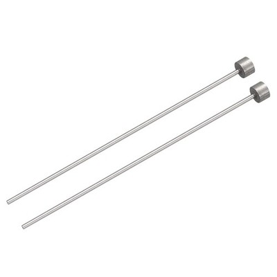 uxcell Straight Ejector Pins, 1mm (3/64'') Dia. 65Mn Steel Round 3/64'', Gray