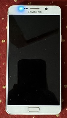 Samsung Galaxy Note5 5 White (Sprint) Smartphone Broken Bad LCD