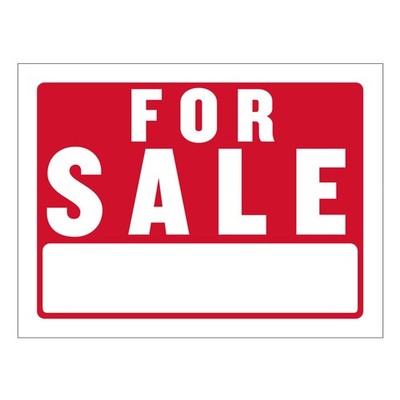 BAZIC 9'' X 12'' for Sale Sign 1 Unit, For 