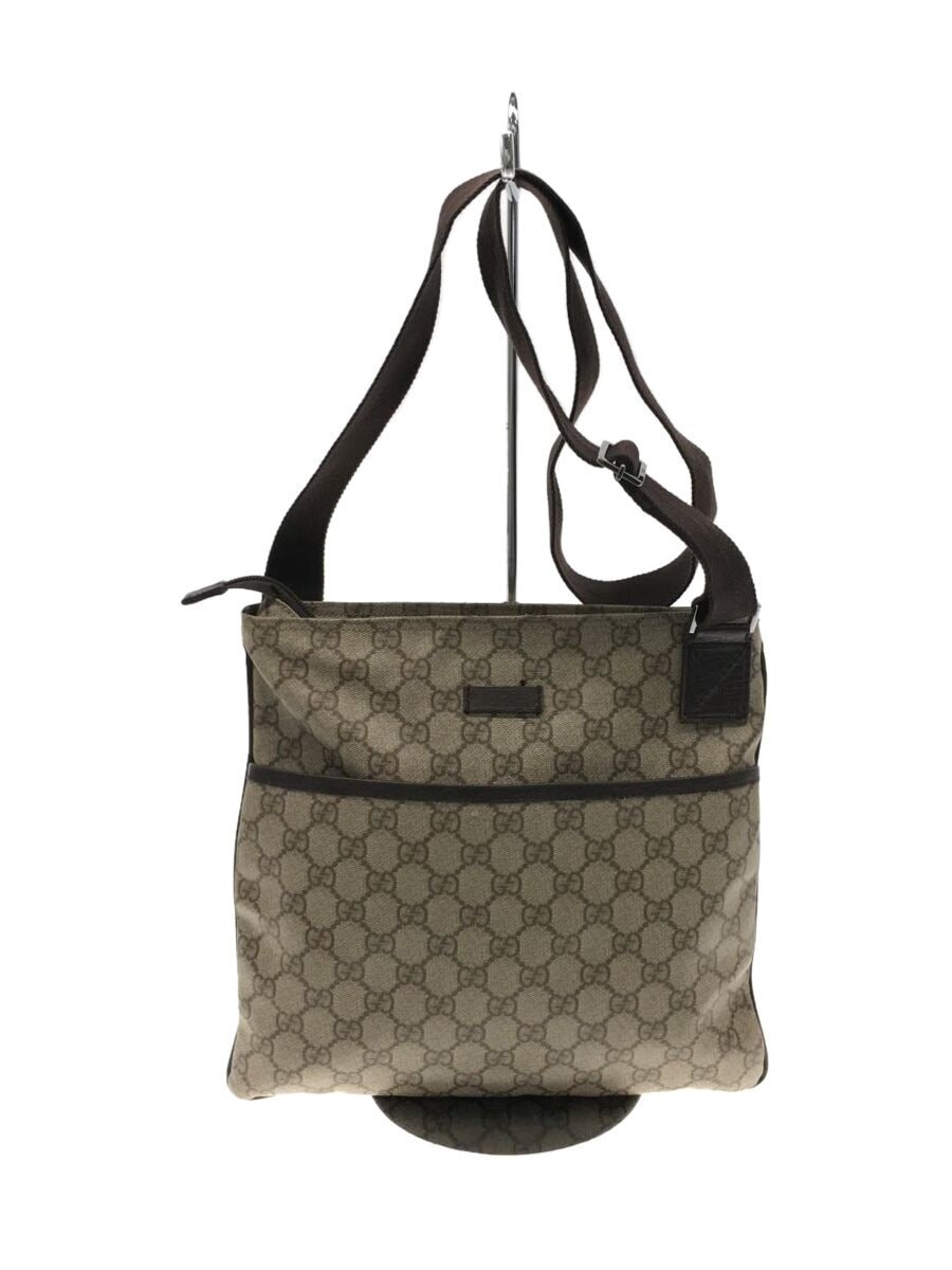GUCCI Crossbody Shoulder Bag PVC BEG All-Over Pattern 141626 214397