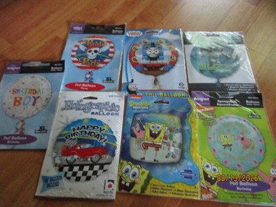 Hard to Find Characters Boy 18'' Mylar Packaged Balloons U Pick NOT a LOT New NOS