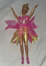 Vintage 1998 Bubble Fairy Barbie Doll. Spins When String Is Pulled Works