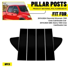 6x For CHEVY Silverado GMC Sierra 1500 Car Pillar Posts Trim Decorative Covers
