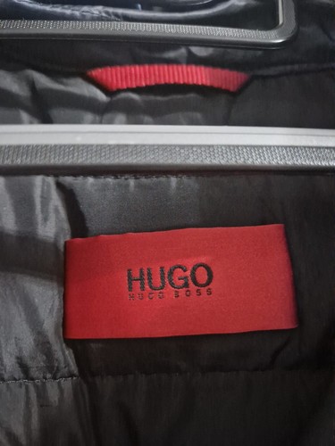 Hugo Boss Herren Medium Navy Puffer Daunenfüllung Reißverschluss Mantel mit Zip Off Kapuze - Bild 2 von 17