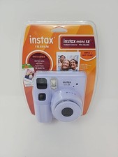Fujifilm Instax Mini SE Instant Film Camera Purple Blister Bundle New Sealed 