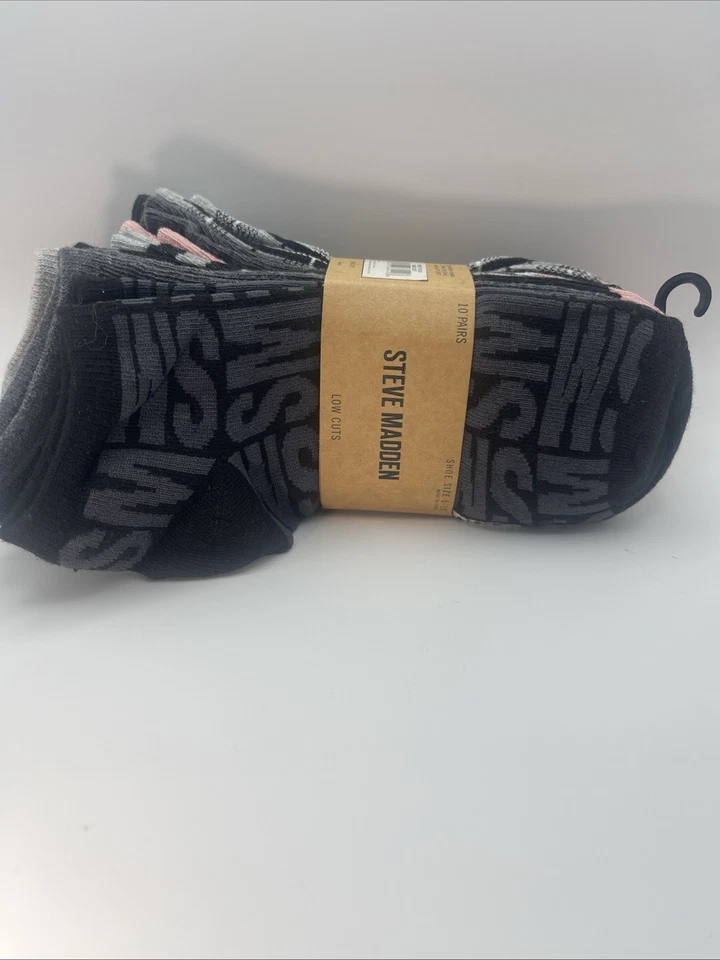 Steve Madden Calcetines Mujer 10 Pares Corte Bajo Zapato Talla 5-10 Foto 2 de 4