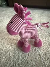 Little Jellycat Skiddle Pony Pink Striped Horse Zebra Soft Plush Comforter