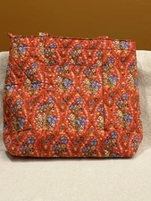 Vera Bradley Small Orginal Zip Tote - Garden Paisley - NEW