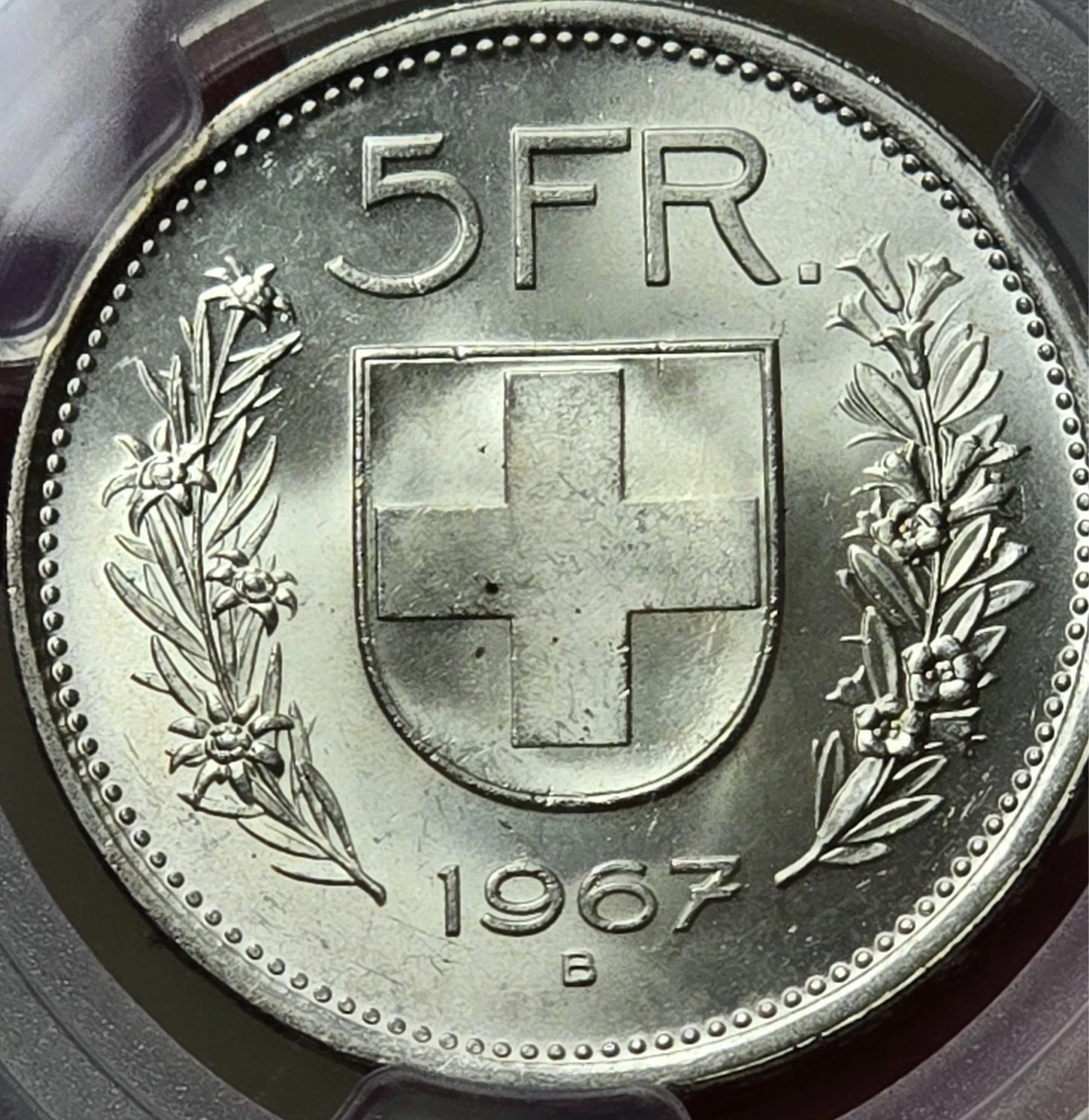 1967Bスイスコンフォデラティオ・ヘルヴェティカ 5フラン銀貨PCGSAU58 1967 Swiss Coins for sale | eBay