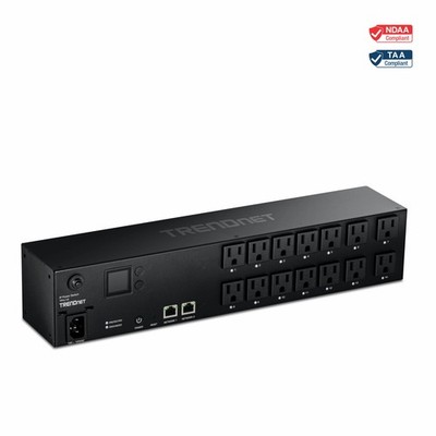 TRENDnet TPI-L14,14-Outlet Managed 2U Rackmount Switched Power  Distribution