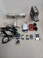 Lot Of 6 Various Vintage Cameras: Kodak, Fujifilm,  More PARTS ONLY