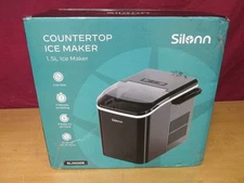 Silonn SLIM06B 1.5 Liters Countertop Ice Maker - Black **Brand New**