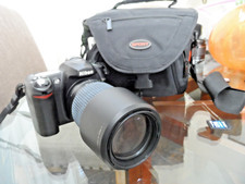 NIKON D50 DIGITAL SLR CAMERA WORKING BUNDLE 70-300 TELEPHOTO LENS READY TO SHOOT
