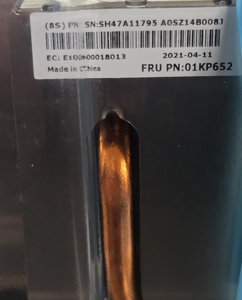 01KP652 01KP653 LENOVO HEATSINK 2U 165W FOR THINKSYSTEM SR670 SR650 SR550 SR590 - Image 2 of 4