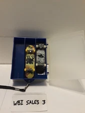 Tech Deck Finger Board E. Steamer/J. Rowley Boards w/VTG Case & Tools and Wheels